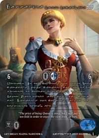 Cassandra, Savvy Socialite (Silver Kryptik Language) - Wicked Prophecy [Wave 1] - Kryptik TCG card