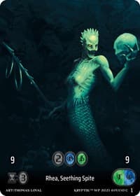 Rhea, Seething Spite (Box Topper) - Wicked Prophecy [Wave 1] - Kryptik TCG card
