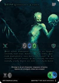 Rhea, Seething Spite (Green Kryptik Language) - Wicked Prophecy [Wave 1] - Kryptik TCG card