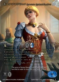 Cassandra, Savvy Socialite (Gold Kryptik Language) - Wicked Prophecy [Wave 1] - Kryptik TCG card