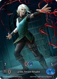Lorelei, Fervent Ritualist (Box Topper) - Wicked Prophecy [Wave 1] - Kryptik TCG card
