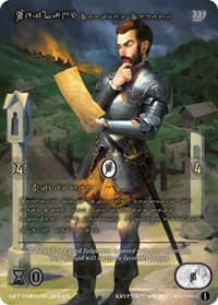 Weiland, Dubious Deputy (Gold Kryptik Language) - Wicked Prophecy [Wave 1] - Kryptik TCG card