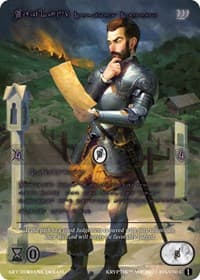 Weiland, Dubious Deputy (Purple Kryptik Language) - Wicked Prophecy [Wave 1] - Kryptik TCG card