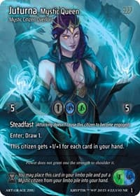 Juturna, Mystic Queen - Wicked Prophecy [Wave 1] - Kryptik TCG card