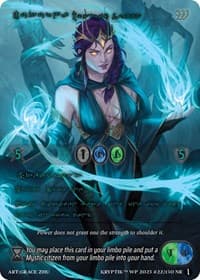 Juturna, Mystic Queen (Green Kryptik Language) - Wicked Prophecy [Wave 1] - Kryptik TCG card