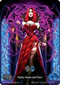 Pasha, Flower and Thorn (Box Topper) - Wicked Prophecy [Wave 1] - Kryptik TCG card