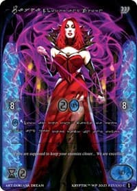Pasha, Flower and Thorn (Silver Kryptik Language) - Wicked Prophecy [Wave 1] - Kryptik TCG card