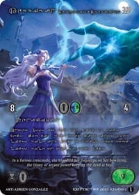 Kerrigan, Desperate Crescendo (Silver Kryptik Language) - Wicked Prophecy [Wave 1] - Kryptik TCG card