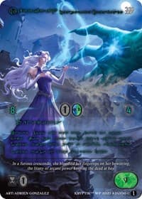 Kerrigan, Desperate Crescendo (Green Kryptik Language) - Wicked Prophecy [Wave 1] - Kryptik TCG card