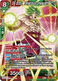 SS Broly, Tenacious Onslaught - Critical Blow - Dragon Ball Super: Masters card