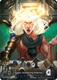 Dagon, Unrelenting Ambition (Box Topper) - Wicked Prophecy [Wave 1] - Kryptik TCG card