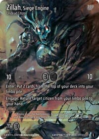 Zillah, Siege Engine - Wicked Prophecy [Wave 1] - Kryptik TCG card