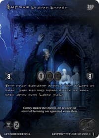 Conroy, Driven Defect (Silver Kryptik Language) - Wicked Prophecy [Wave 1] - Kryptik TCG card
