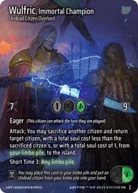 Wulfric, Immortal Champion - Wicked Prophecy [Wave 1] - Kryptik TCG card