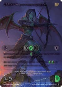 Alona, Sanguine Sniper (Purple Kryptik Language) - Wicked Prophecy [Wave 1] - Kryptik TCG card