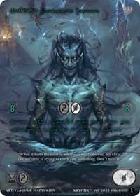 Nidar, Ancient Mentor (Green Kryptik Language) - Wicked Prophecy [Wave 1] - Kryptik TCG card