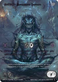 Nidar, Ancient Mentor (Purple Kryptik Language) - Wicked Prophecy [Wave 1] - Kryptik TCG card