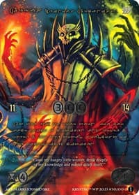 Argus, Heinous Arcanist (Gold Kryptik Language) - Wicked Prophecy [Wave 1] - Kryptik TCG card