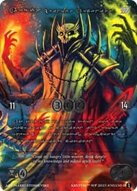 Argus, Heinous Arcanist (Silver Kryptik Language) - Wicked Prophecy [Wave 1] - Kryptik TCG card