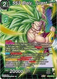 SS3 Broly, Tyrant - Critical Blow - Dragon Ball Super: Masters card