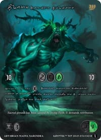 Pluto, Raging Goliath (Silver Kryptik Language) - Wicked Prophecy [Wave 1] - Kryptik TCG card
