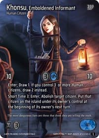 Khonsu, Emboldened Informant - Wicked Prophecy [Wave 1] - Kryptik TCG card