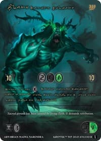 Pluto, Raging Goliath (Gold Kryptik Language) - Wicked Prophecy [Wave 1] - Kryptik TCG card