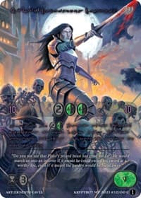 Sylvi, Cadaverous Captain (Purple Kryptik Language) - Wicked Prophecy [Wave 1] - Kryptik TCG card