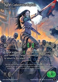 Sylvi, Cadaverous Captain - Wicked Prophecy [Wave 1] - Kryptik TCG card