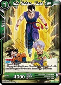 Son Gohan, Close Call - Critical Blow - Dragon Ball Super: Masters card