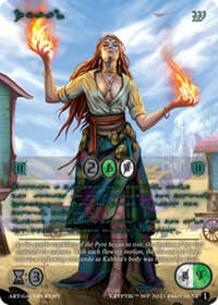 Zyaal (Green Kryptik Language) - Wicked Prophecy [Wave 1] - Kryptik TCG card