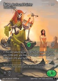 Juno, Profound Painter - Wicked Prophecy [Wave 1] - Kryptik TCG card