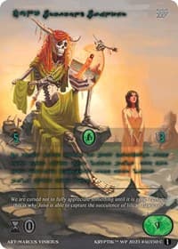 Juno, Profound Painter (Green Kryptik Language) - Wicked Prophecy [Wave 1] - Kryptik TCG card