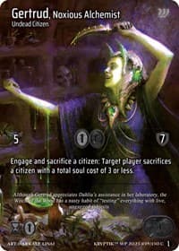Gertrud, Noxious Alchemist - Wicked Prophecy [Wave 1] - Kryptik TCG card