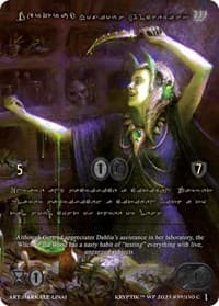 Gertrud, Noxious Alchemist (Gold Kryptik Language) - Wicked Prophecy [Wave 1] - Kryptik TCG card