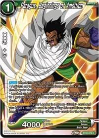 Paragus, Beginnings of Ambition - Critical Blow - Dragon Ball Super: Masters card