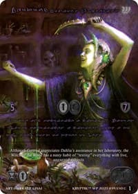 Gertrud, Noxious Alchemist (Purple Kryptik Language) - Wicked Prophecy [Wave 1] - Kryptik TCG card