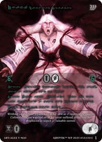 Dyami, Haunted Dreamer (Green Kryptik Language) - Wicked Prophecy [Wave 1] - Kryptik TCG card