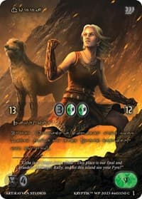 Norra (Gold Kryptik Language) - Wicked Prophecy [Wave 1] - Kryptik TCG card