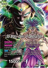 Broly & Paragus // SS Broly, Devil of Destruction - Critical Blow - Dragon Ball Super: Masters card