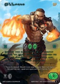 Allfury (Green Kryptik Language) - Wicked Prophecy [Wave 1] - Kryptik TCG card