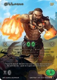 Allfury (Gold Kryptik Language) - Wicked Prophecy [Wave 1] - Kryptik TCG card