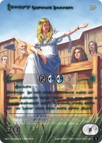 Mokosh, Honored Dreamer (Green Kryptik Language) - Wicked Prophecy [Wave 1] - Kryptik TCG card