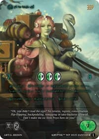 Kerrbi (Green Kryptik Language) - Wicked Prophecy [Wave 1] - Kryptik TCG card