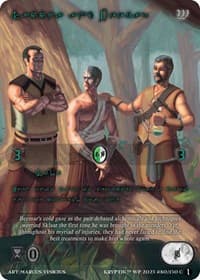 Saccha & Beemar (Green Kryptik Language) - Wicked Prophecy [Wave 1] - Kryptik TCG card