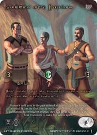 Saccha & Beemar (Gold Kryptik Language) - Wicked Prophecy [Wave 1] - Kryptik TCG card