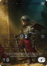 Keeran, Unwitting Sacrifice (Purple Kryptik Language) - Wicked Prophecy [Wave 1] - Kryptik TCG card