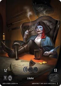 Likeke (Box Topper) - Wicked Prophecy [Wave 1] - Kryptik TCG card