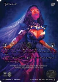 Malka (Silver Kryptik Language) - Wicked Prophecy [Wave 1] - Kryptik TCG card