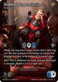 Orpheus, Paragon of Justice - Wicked Prophecy [Wave 1] - Kryptik TCG card